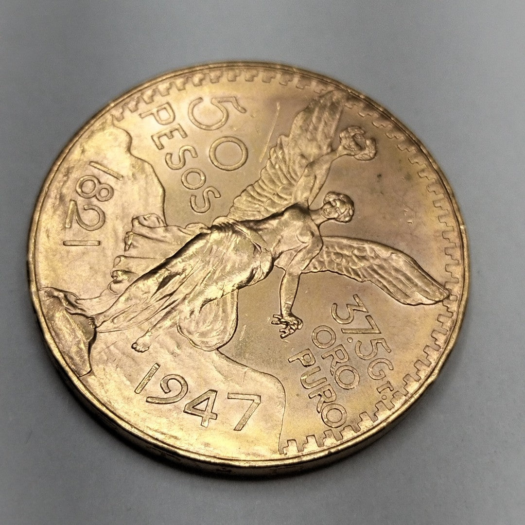 Moneda Centenario Cincuenta Pesos Oro Mexicano 21.6K