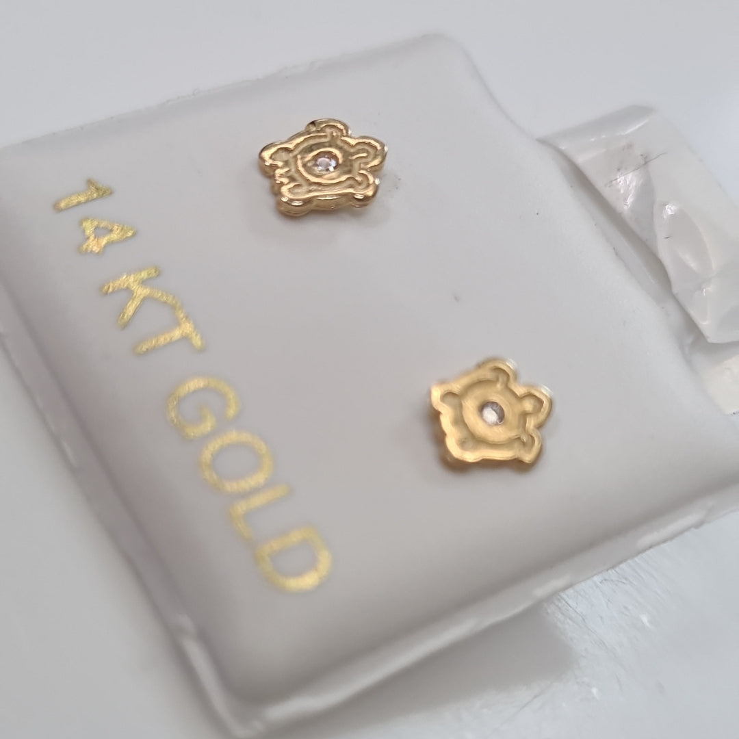 BROQUELES ORO 14K 1 (NUEVO)
