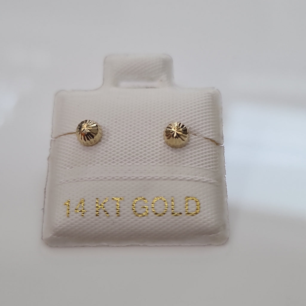 BROQUELES ORO 14K 1 (NUEVO)