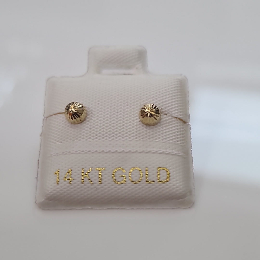 BROQUELES ORO 14K 1 (NUEVO)