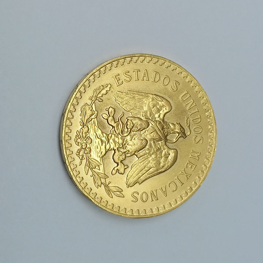 K1 41.6 GRMS - DESC.  0 GRAMOS - 21 K - AVALÚO  69638.4 * * IDENTIFICACIÓN  MONEDA NOMINATIVA. * MONEDAS PESOS  50 PESO (SEMINUEVO)