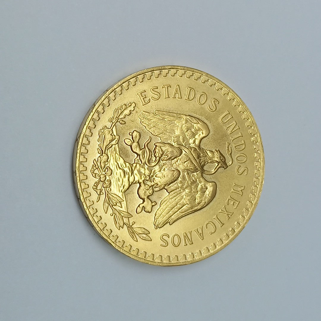 K1 41.6 GRMS - DESC.  0 GRAMOS - 21 K - AVALÚO  69638.4 * * IDENTIFICACIÓN  MONEDA NOMINATIVA. * MONEDAS PESOS  50 PESO (SEMINUEVO)