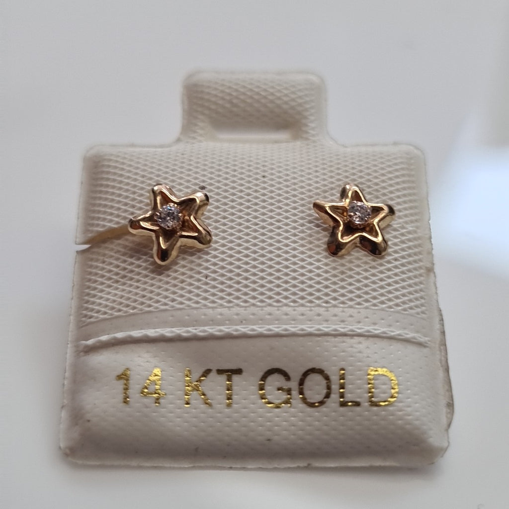 BROQUELES ORO 14K 1 (NUEVO)
