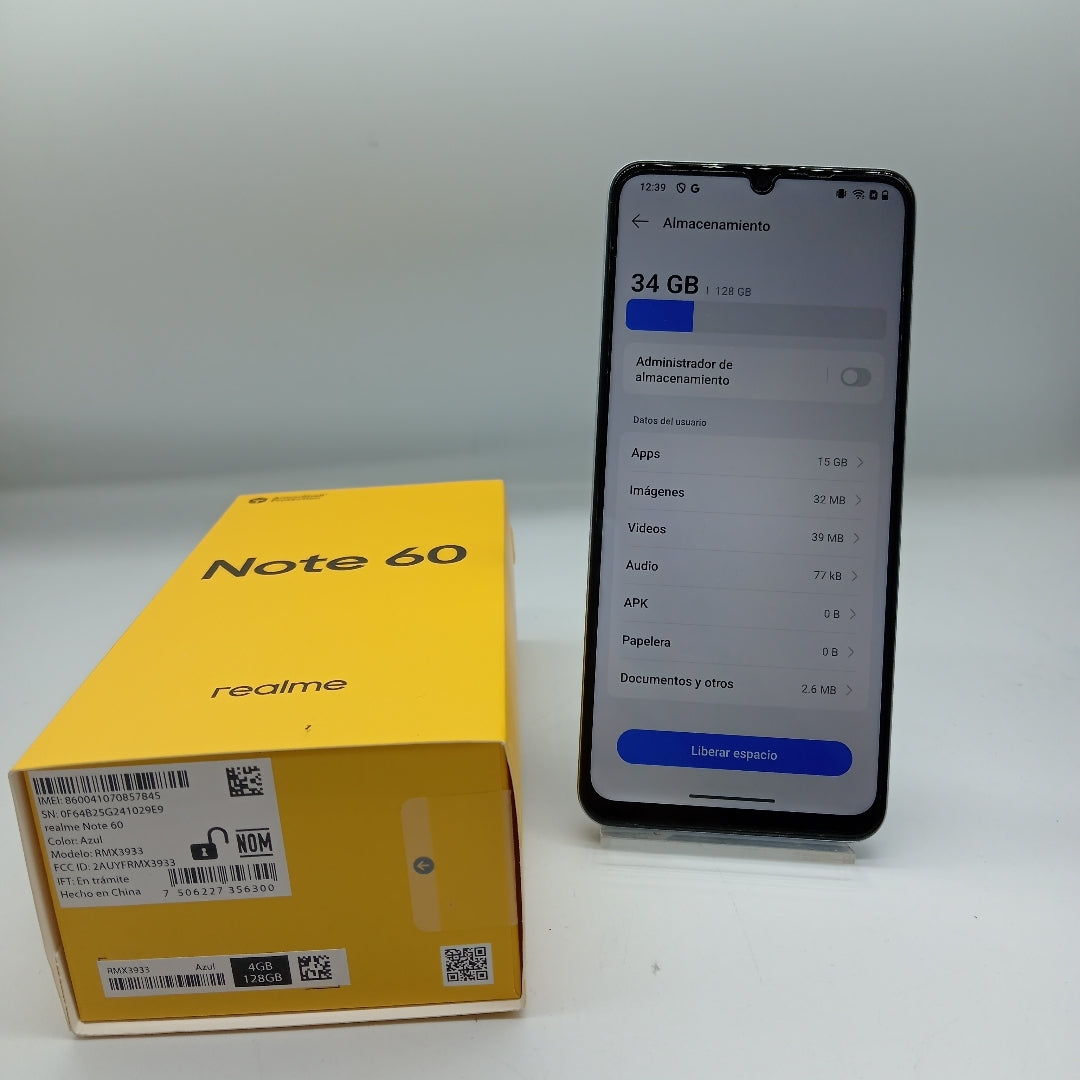 CELULAR REALME REALME NOTE 60-RMX3933(2023) 128 GB 4 GB RAM (SEMINUEVO)
