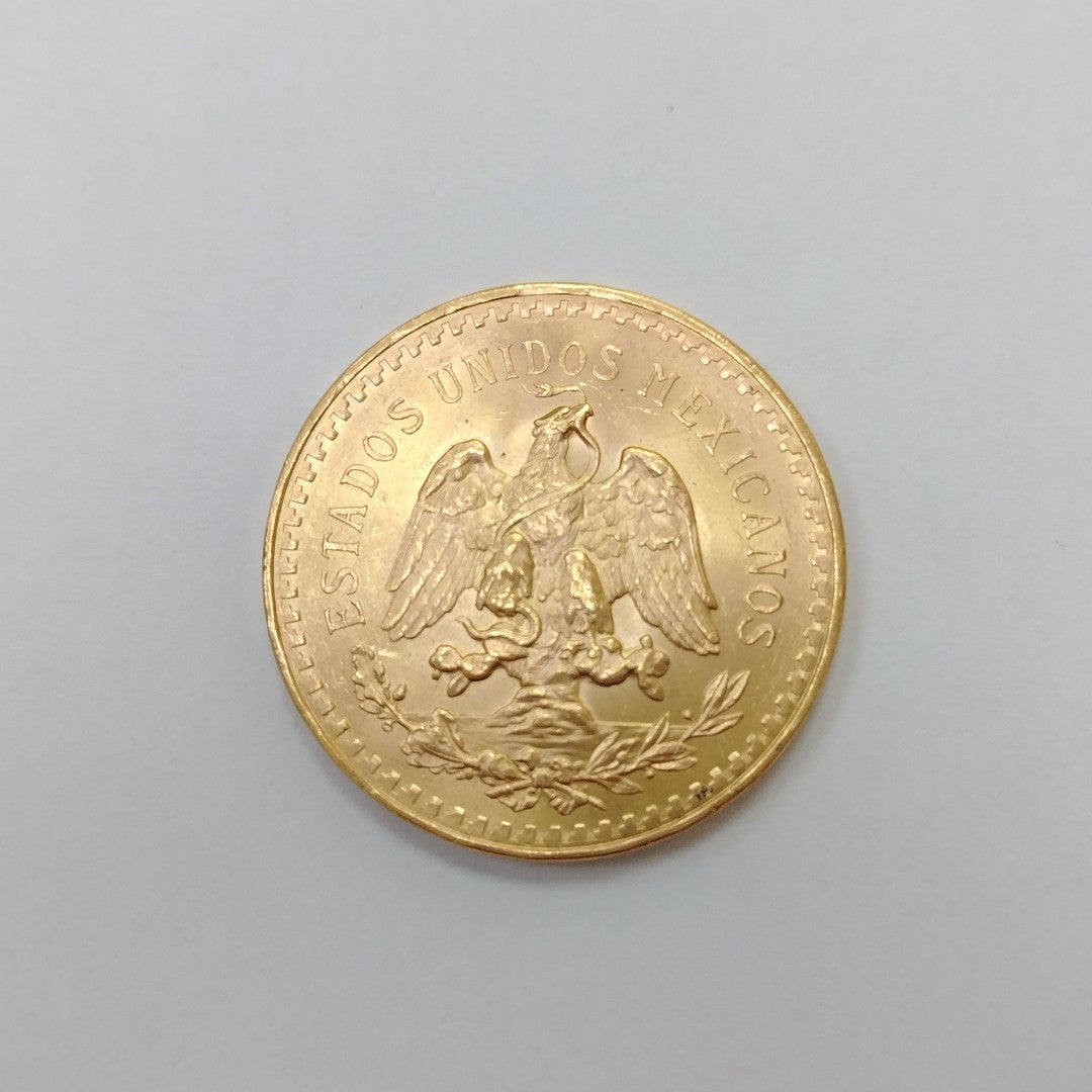 K1 41,60 GRMS - DTO. 0,00 GRMS - 21 K - AVALÚO 76003,20 * IDENTIFICACIÓN  MONEDA NOMINATIVA * MONEDAS PESOS  50 PESOS (SEMINUEVO)