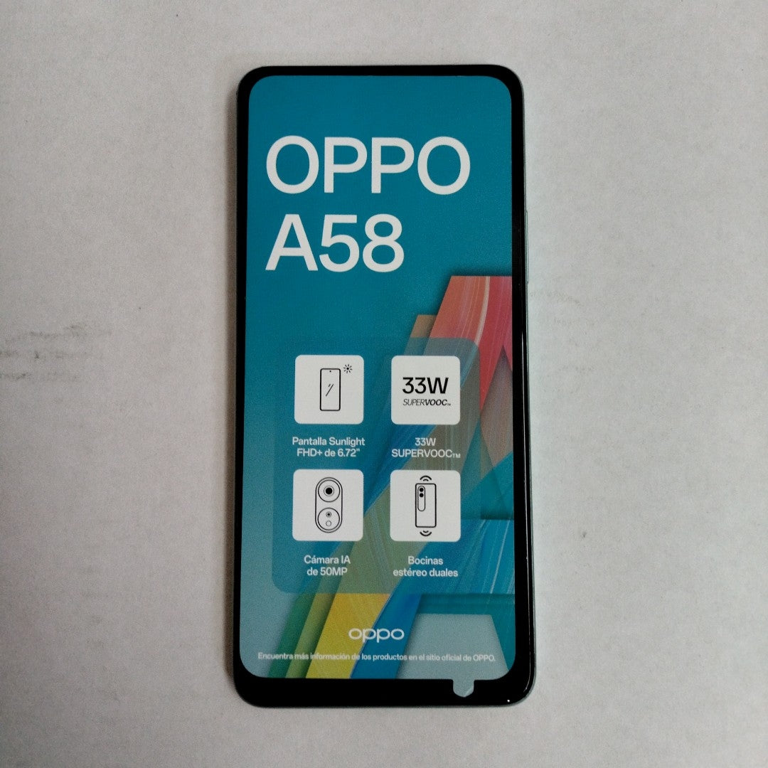 CELULAR OPPO  A58 CPH2577 (2023) 256 GB 8 GB RAM (SEMINUEVO)