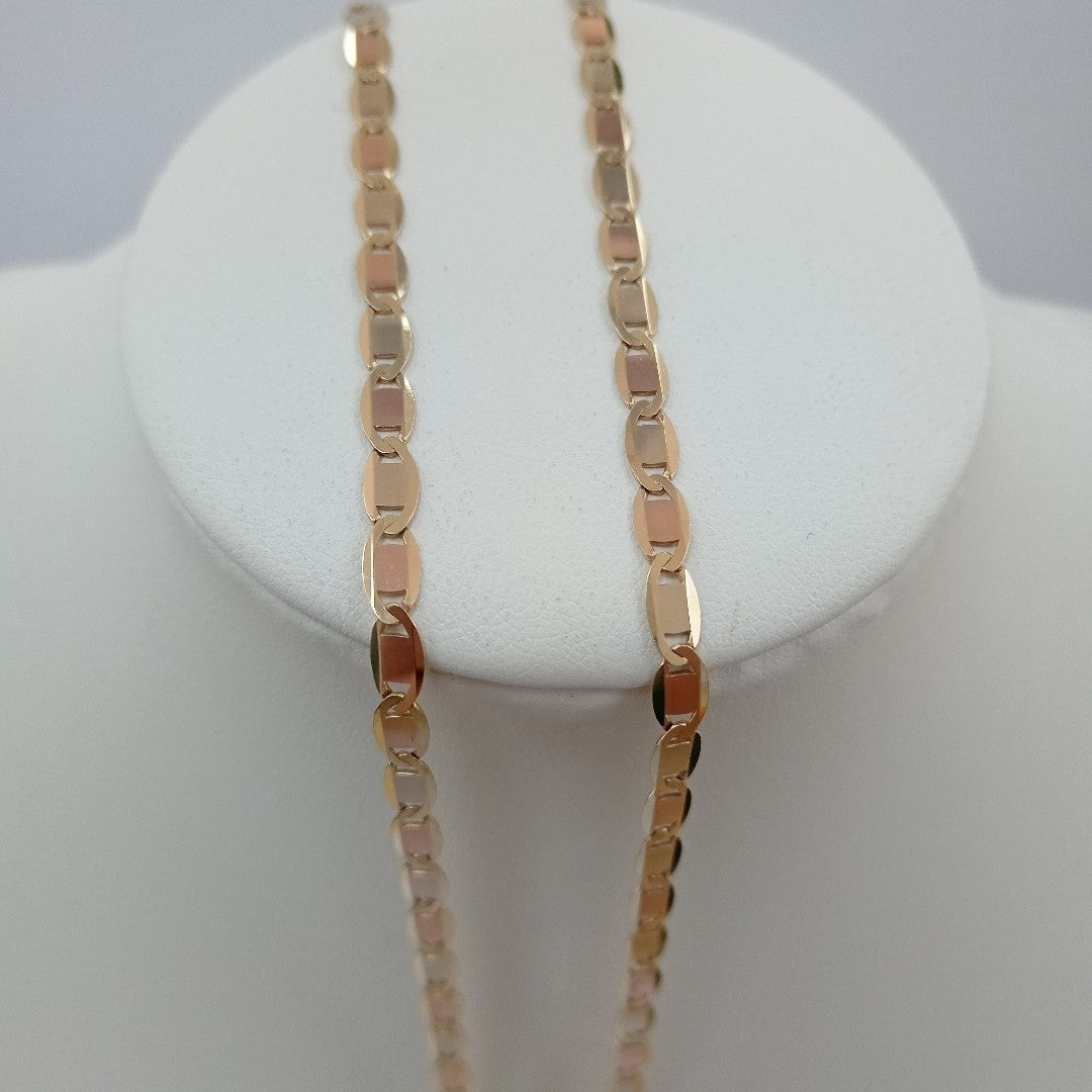 CADENAS VALENTINA/ESPEJO ORO 14K 10.7 (NUEVO)