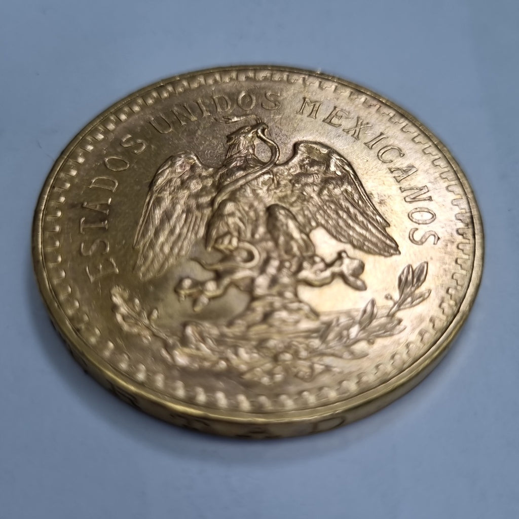 K1 41,60 GRMS - DTO. 0,00 GRMS - 21 K - AVALÚO 76003,20 * IDENTIFICACIÓN  MONEDA NOMINATIVA * MONEDAS PESOS  50 PESOS (SEMINUEVO)