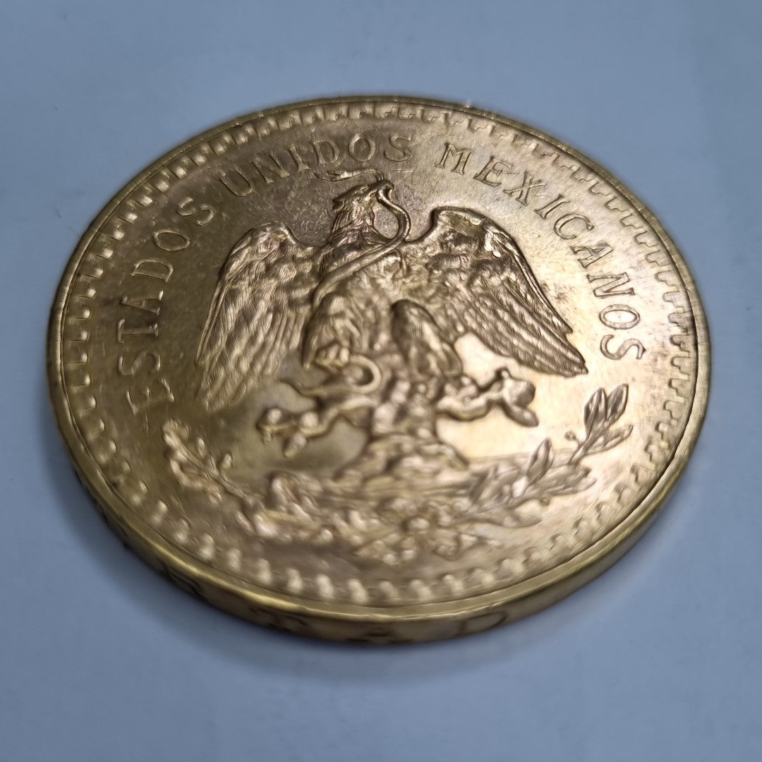 K1 41,60 GRMS - DTO. 0,00 GRMS - 21 K - AVALÚO 76003,20 * IDENTIFICACIÓN  MONEDA NOMINATIVA * MONEDAS PESOS  50 PESOS (SEMINUEVO)