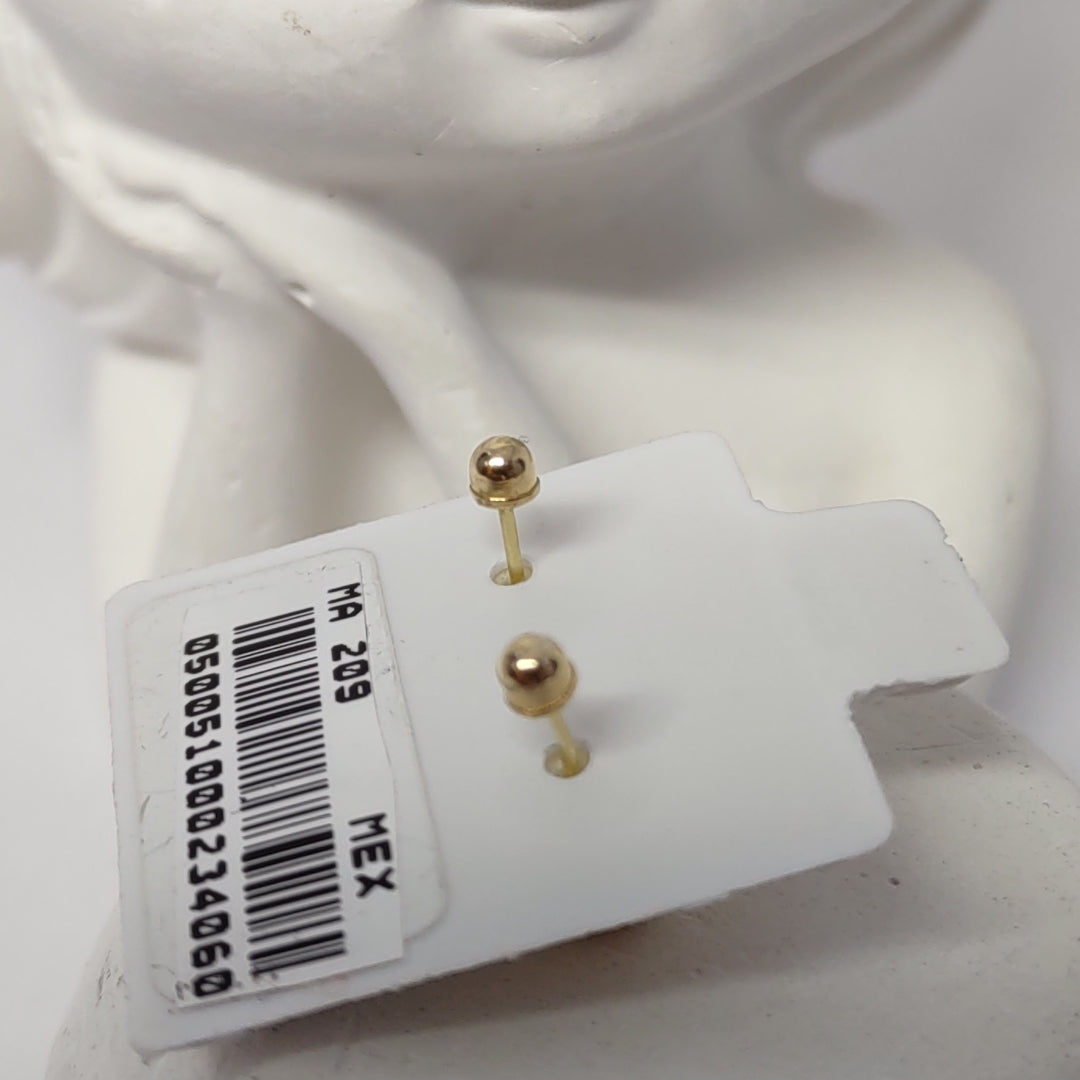 BROQUELES ORO 14K 1 (NUEVO)