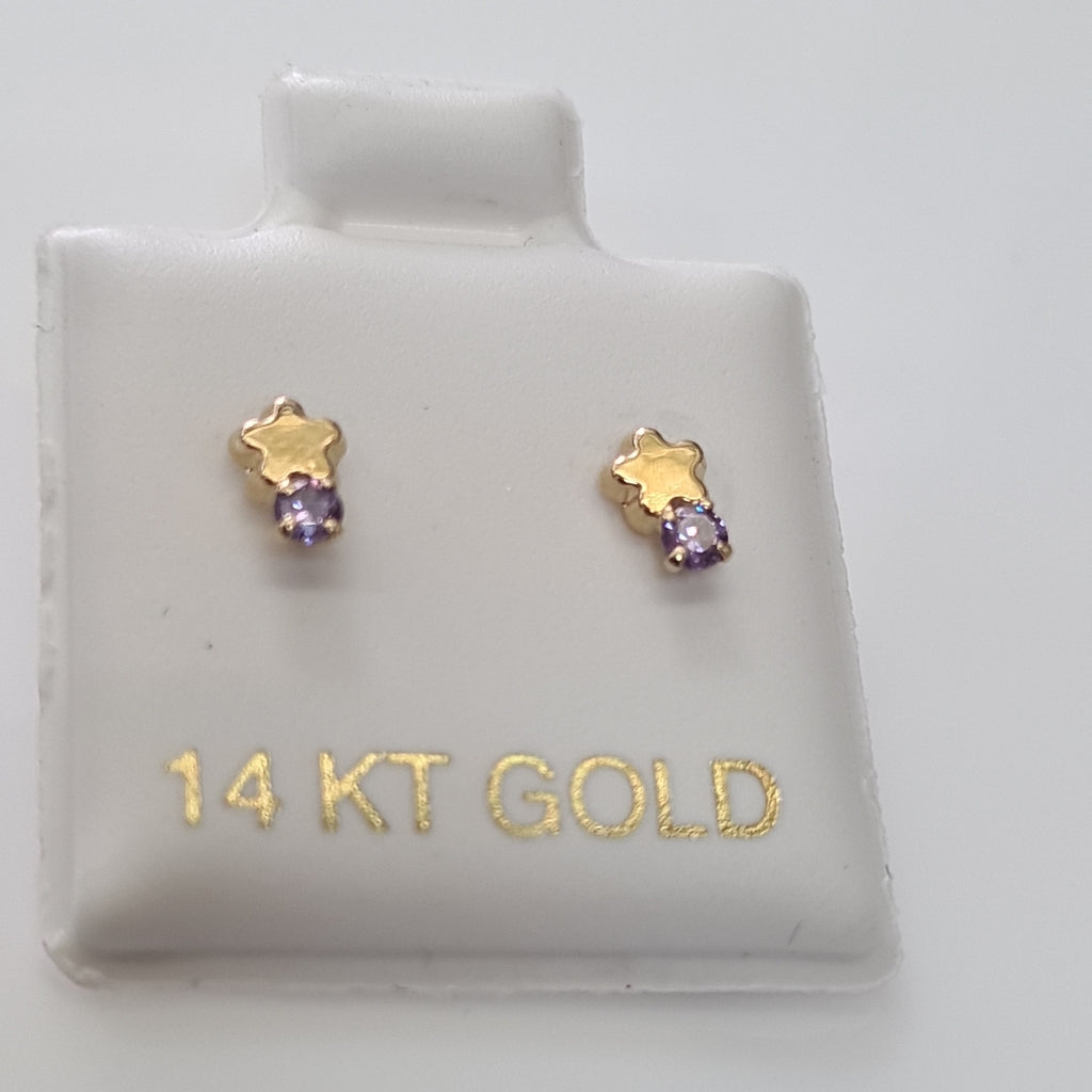 BROQUELES ORO 14K 1 (NUEVO)