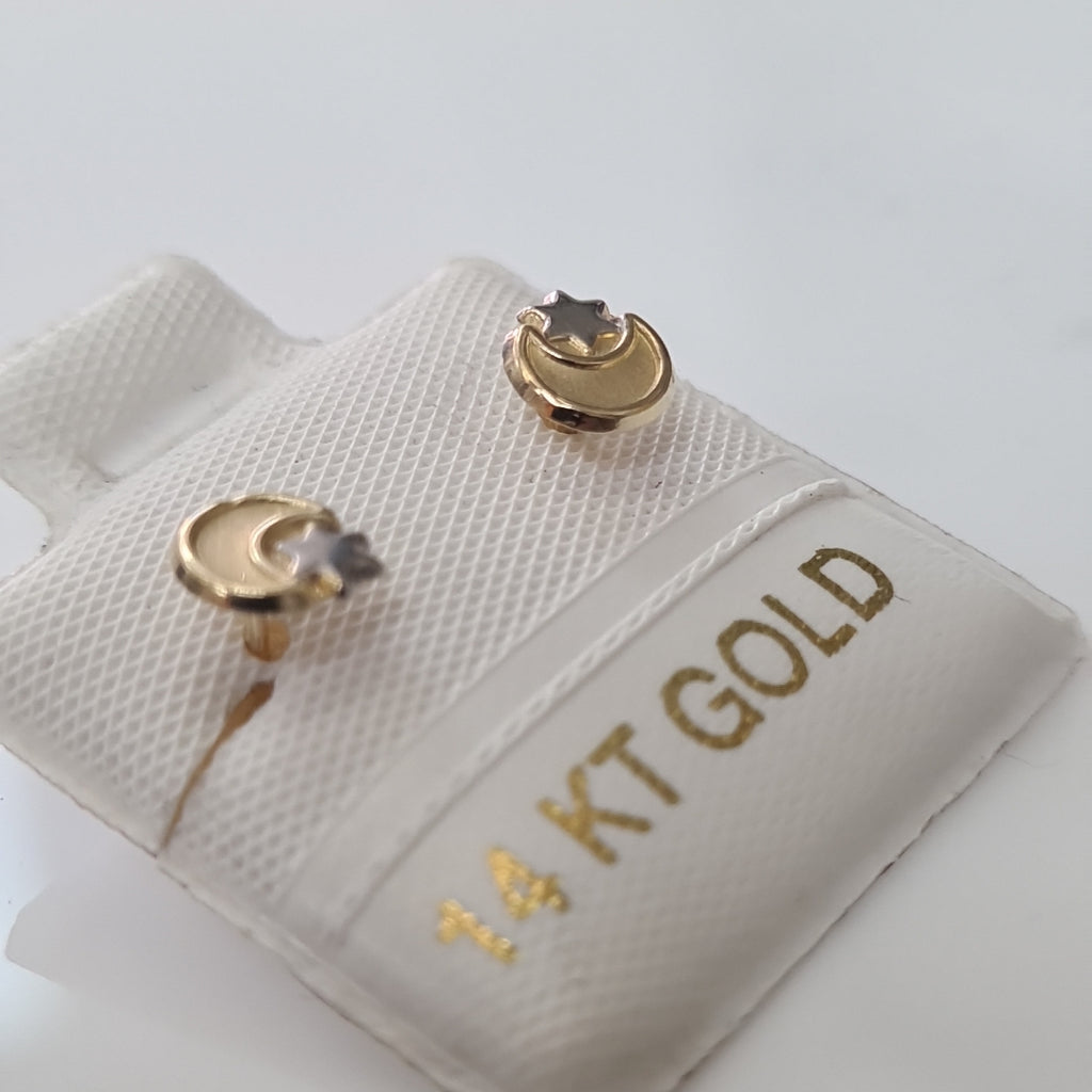 BROQUELES ORO 14K 1 (NUEVO)