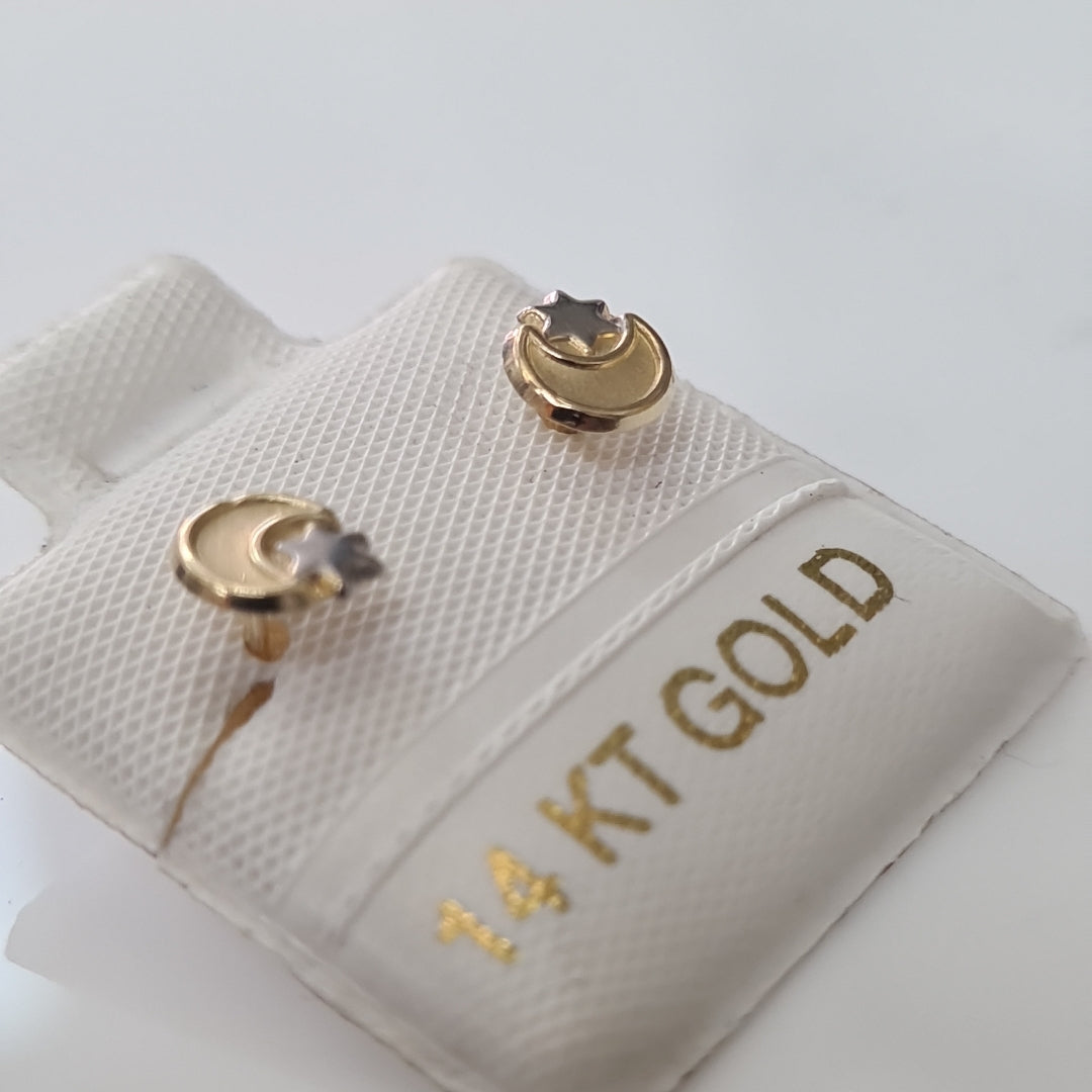 BROQUELES ORO 14K 1 (NUEVO)