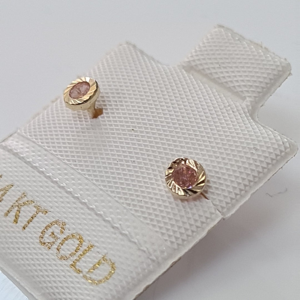 BROQUELES ORO 14K 1 (NUEVO)