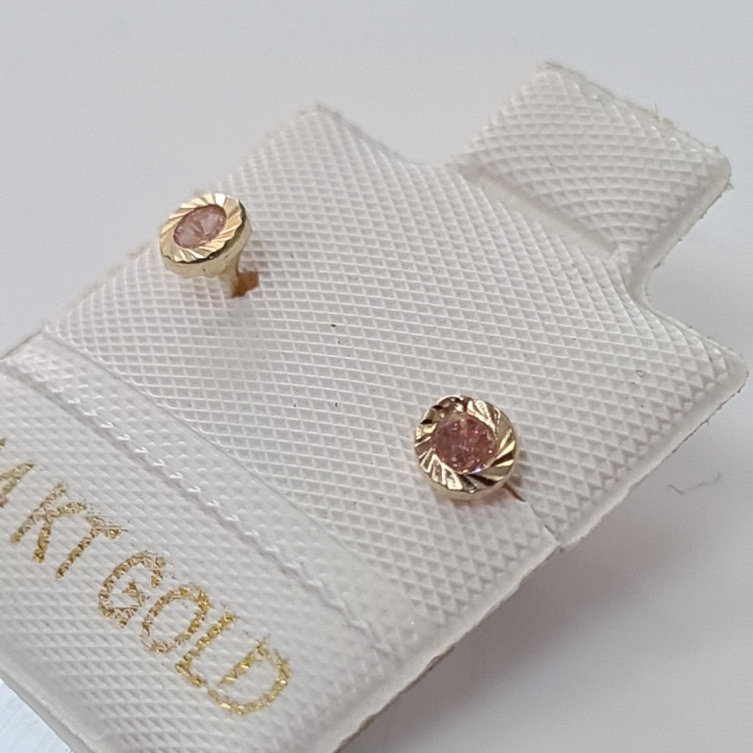 BROQUELES ORO 14K 1 (NUEVO)