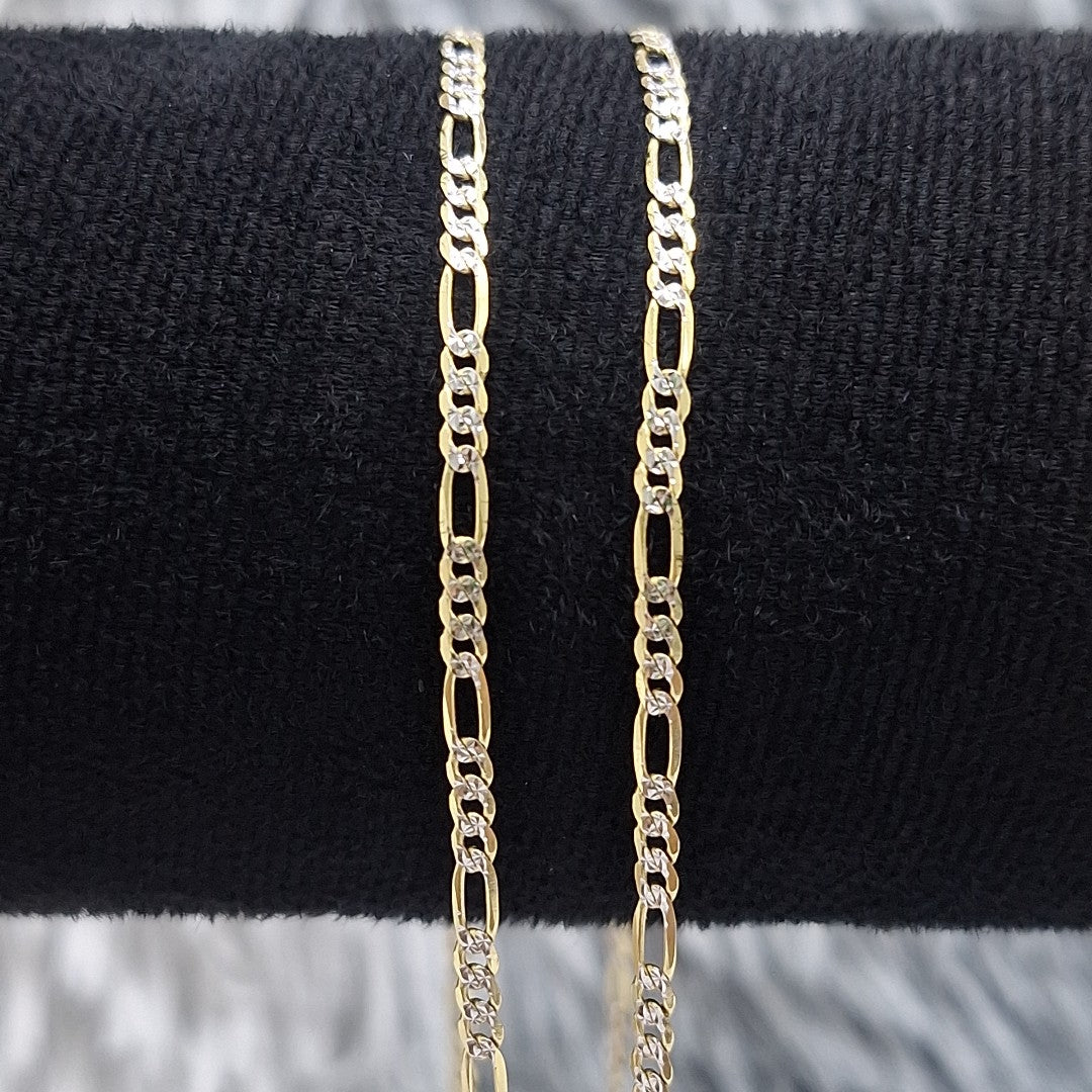 CADENAS CARTIER 3*1 DIAMANTADA ORO 14K 4.7 (NUEVO)