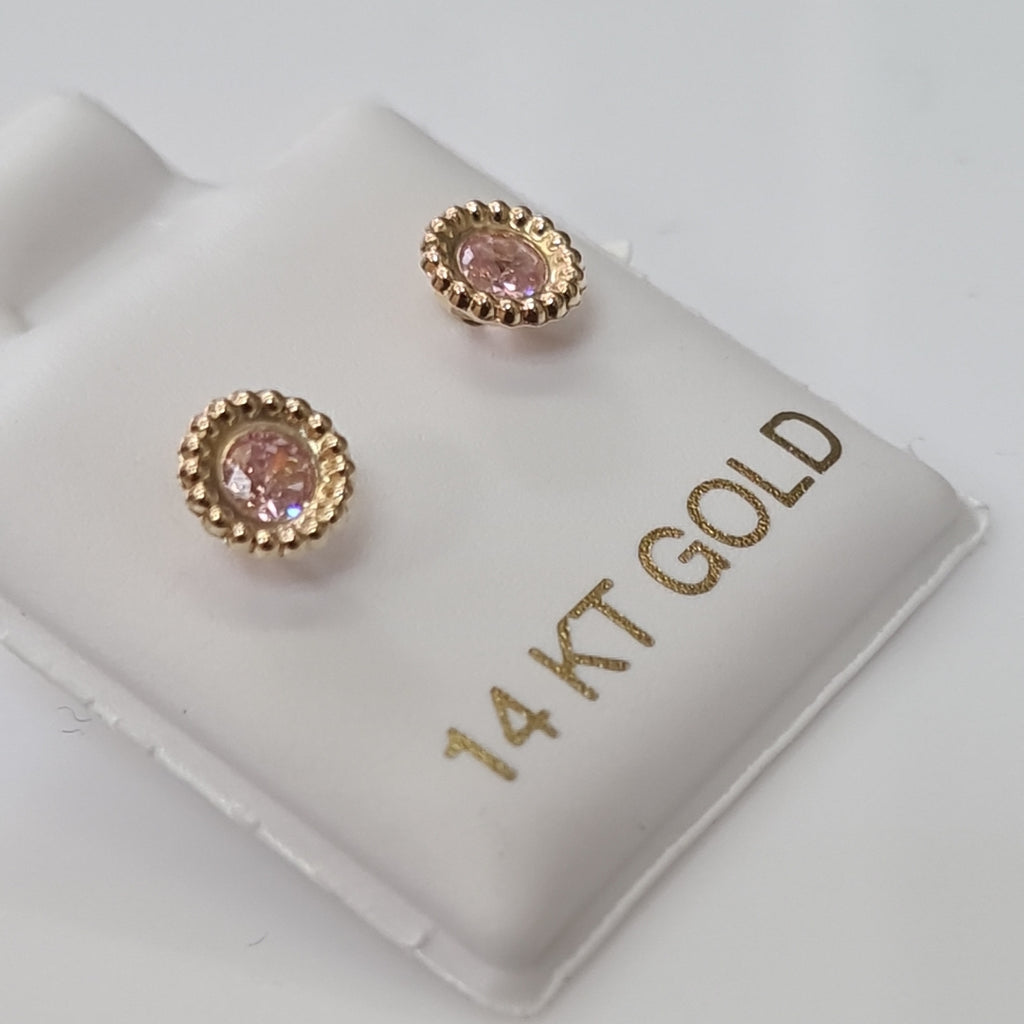 BROQUELES ORO 14K 1 (NUEVO)