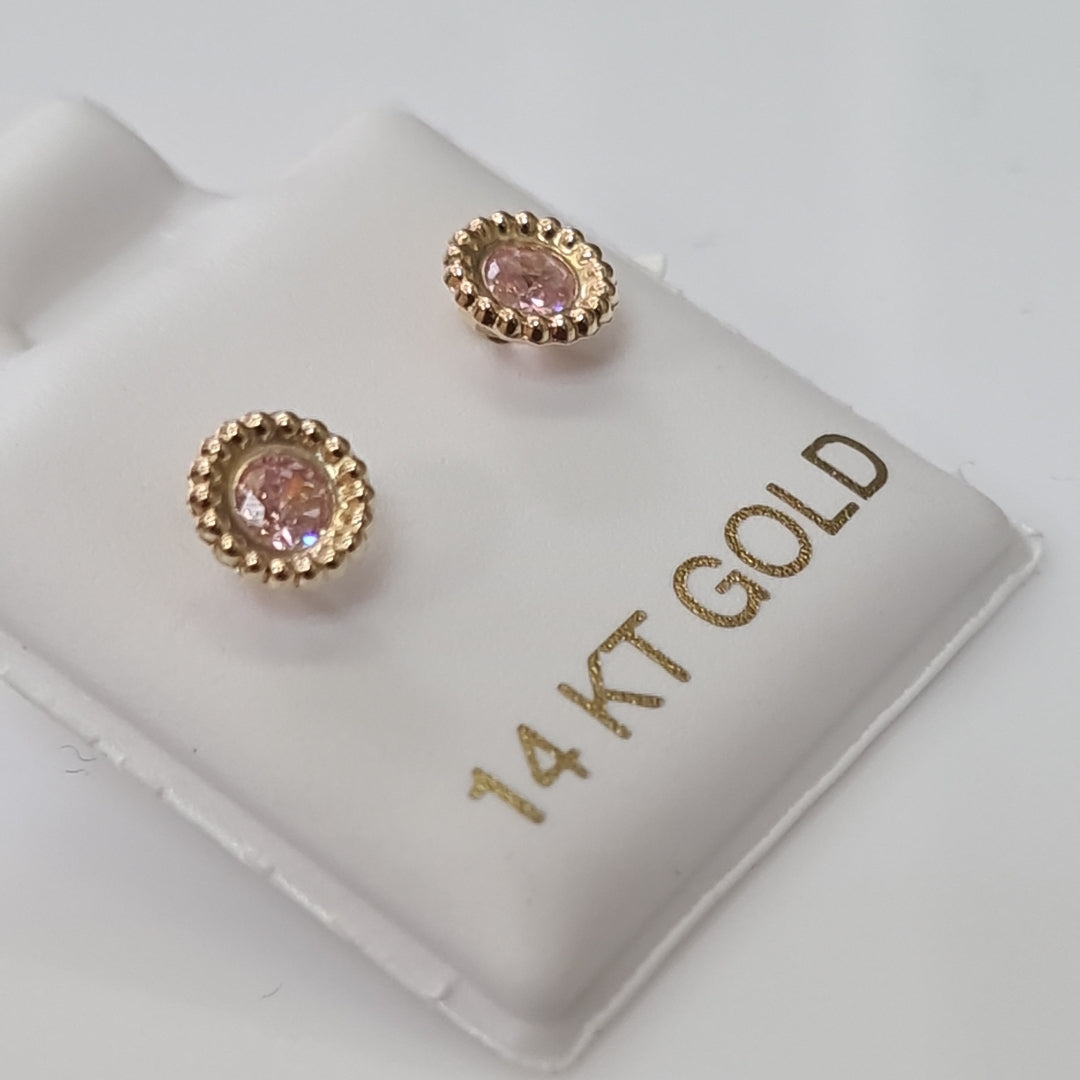 BROQUELES ORO 14K 1 (NUEVO)