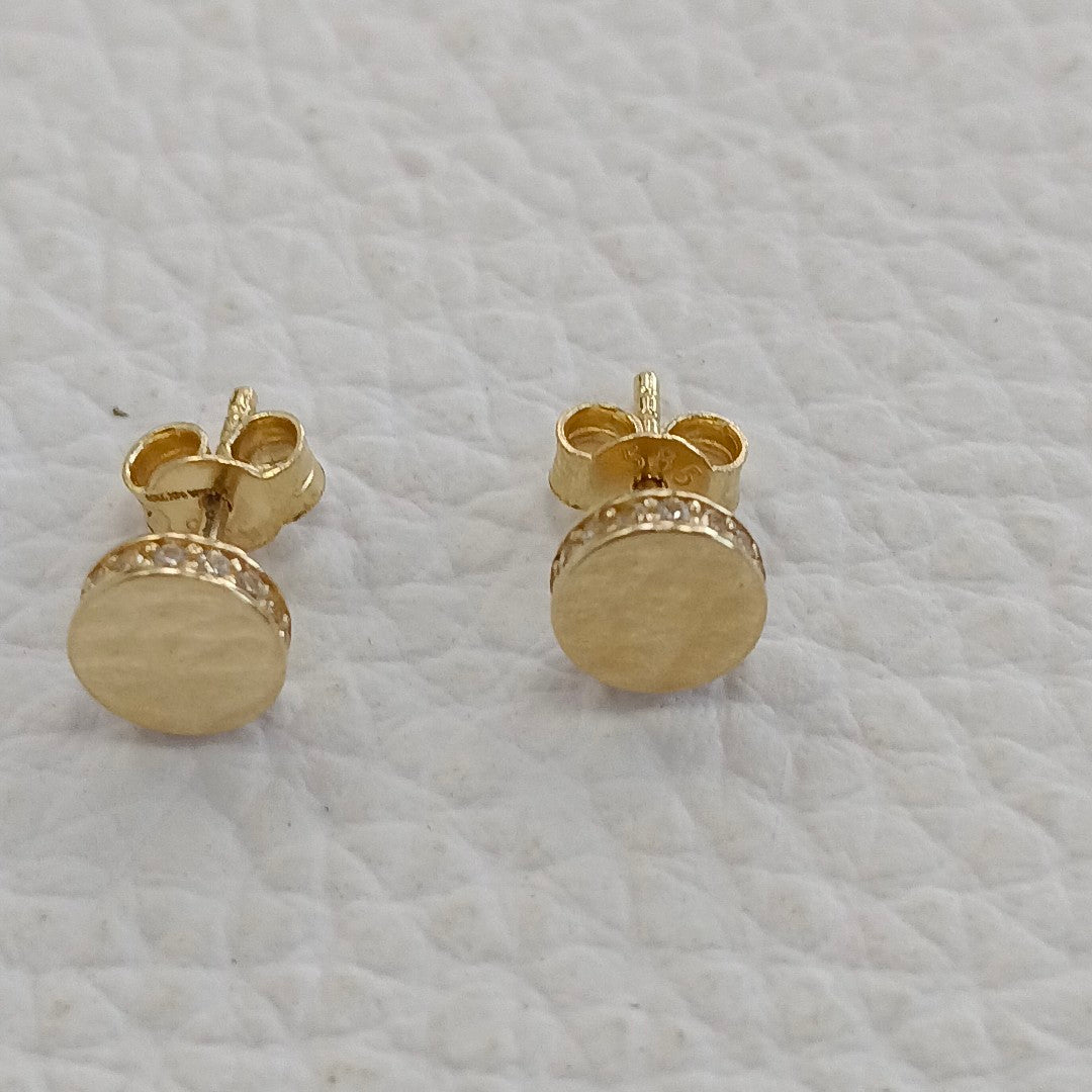 BROQUELES ORO 14K 1.5 (NUEVO)