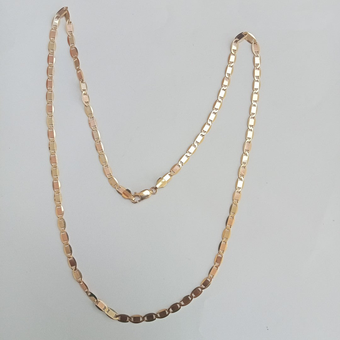 CADENAS VALENTINA/ESPEJO ORO 14K 9.8 (NUEVO)