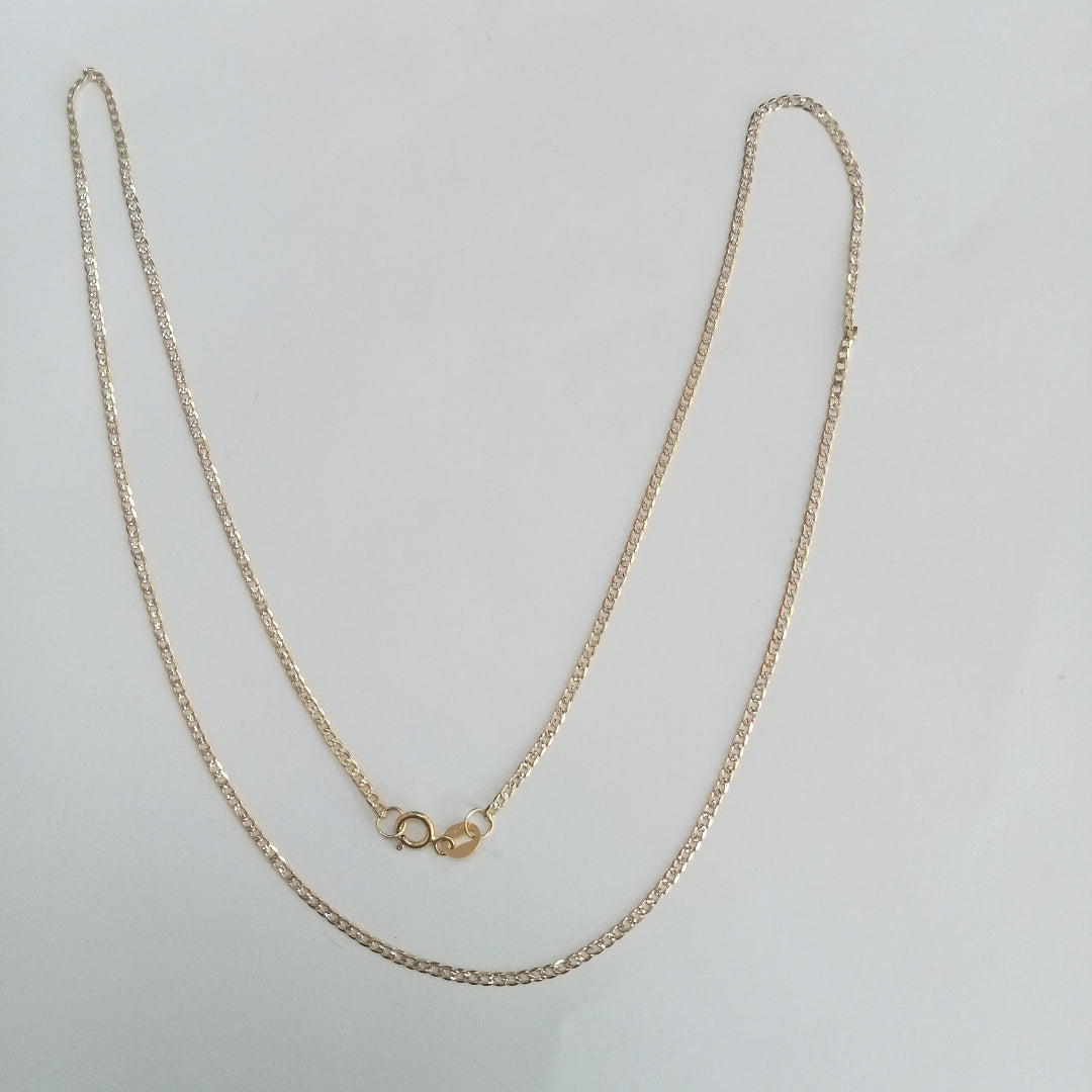 CADENAS BARBADA DIAMANTADA ORO 14K 2 (NUEVO)
