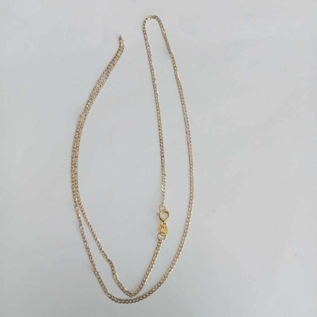 CADENAS BARBADA DIAMANTADA ORO 14K 2.2 (NUEVO)