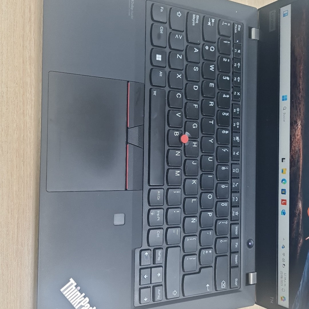 LAPTOP LENOVO THINKPAD T14 GEN 2 (2022) 512 GB SSD 16 GB RAM (SEMINUEVO)