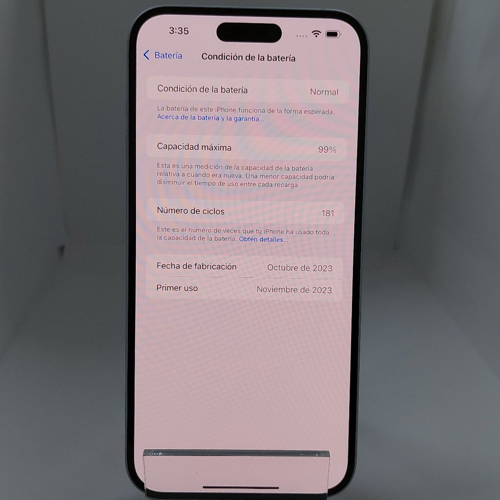 CELULAR APPLE IPHONE 15 PLUS A3093 (2023) 256 GB 6 GB RAM (SEMINUEVO)