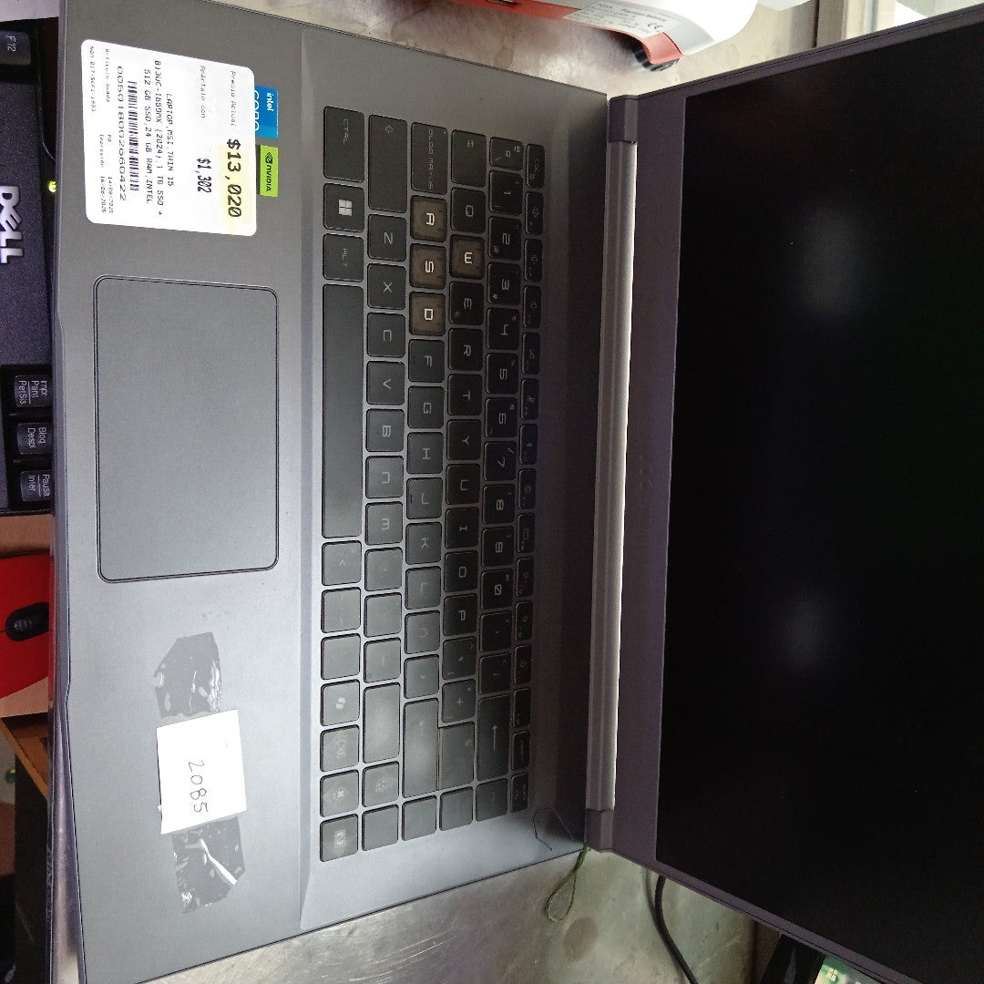 LAPTOP MSI THIN 15 B13UC-1859MX (2024) 1 TB SSD + 512 GB SSD 24 GB RAM (SEMINUEVO)