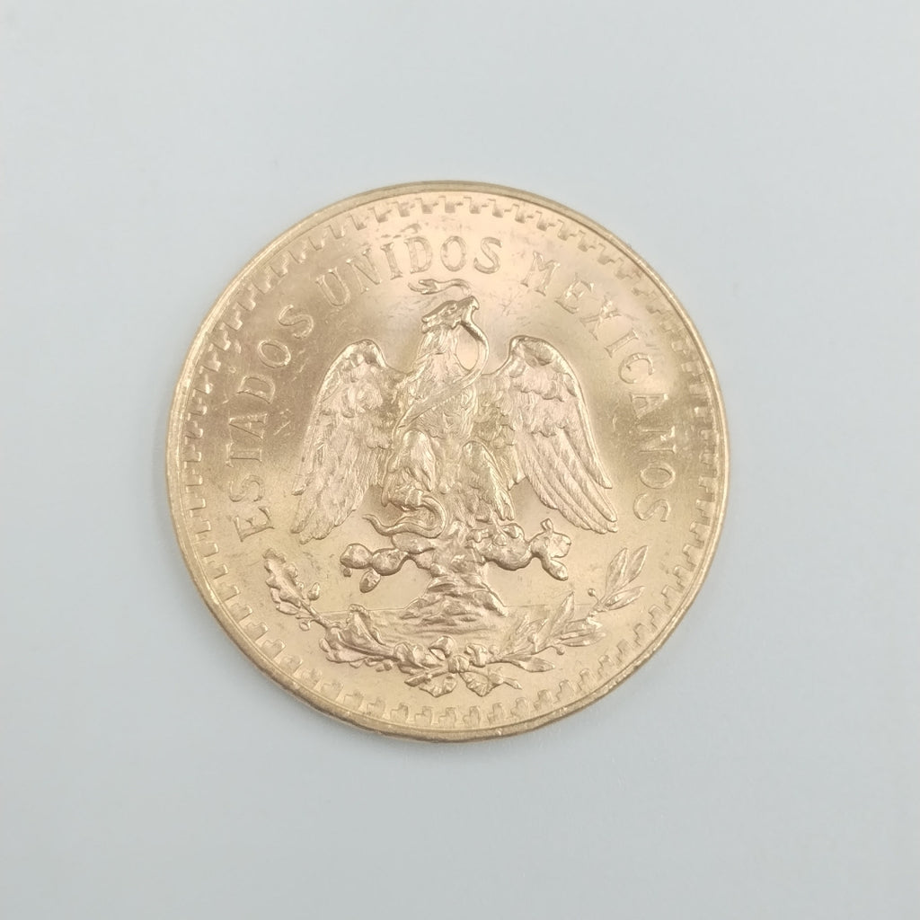 K1 41,60 GRMS - DTO. 0,00 GRMS - 21 K - AVALÚO 76003,20 * IDENTIFICACIÓN  MONEDA NOMINATIVA * MONEDAS PESOS  50 PESOS (SEMINUEVO)