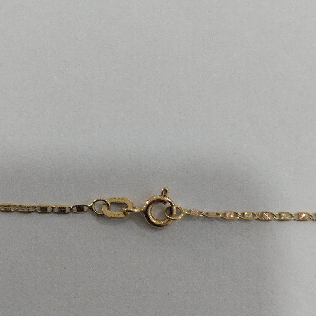 CADENAS VALENTINA/ESPEJO ORO 14K 1.6 (NUEVO)