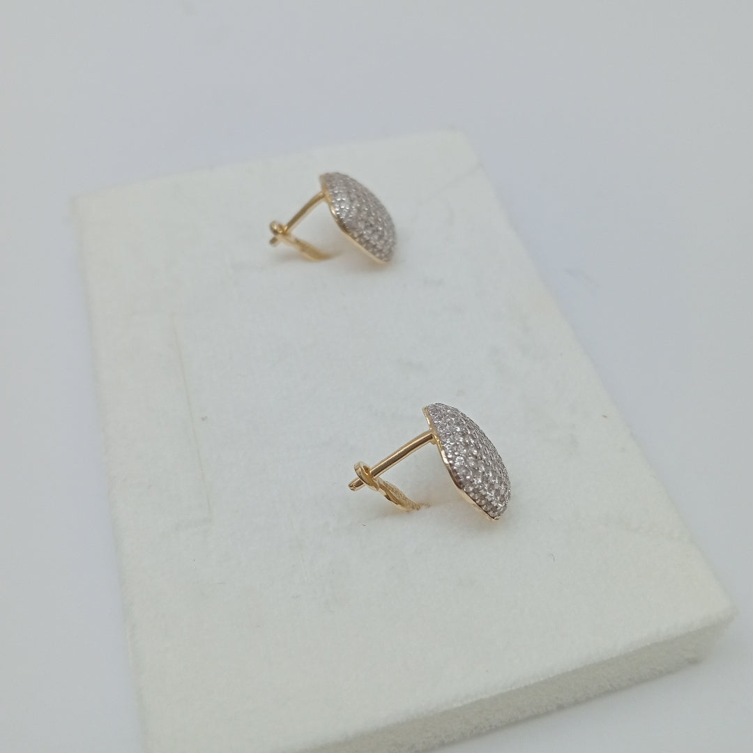 BROQUELES ORO 14K 3.9 (NUEVO)