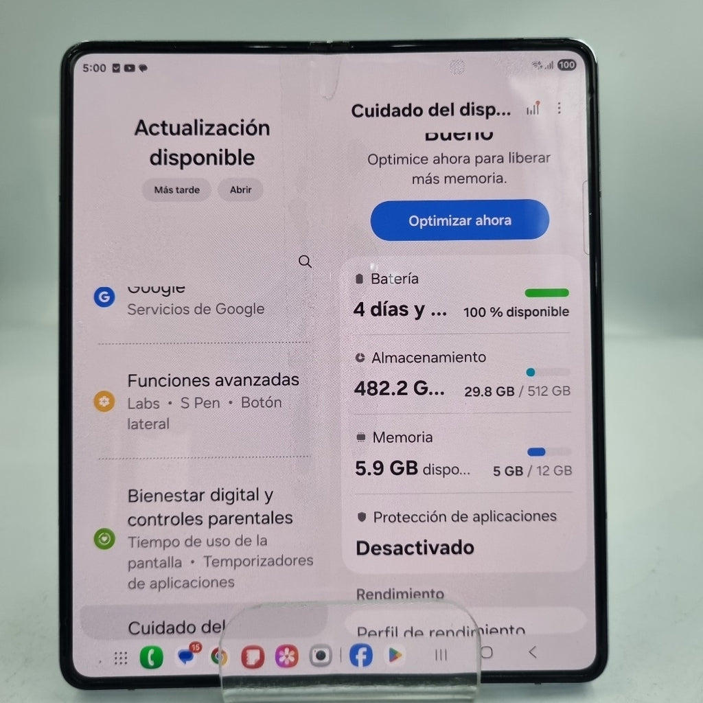 CELULAR SAMSUNG GALAXY Z FOLD5 SM-F946B (2023) 512 GB 12 GB RAM (SEMINUEVO)