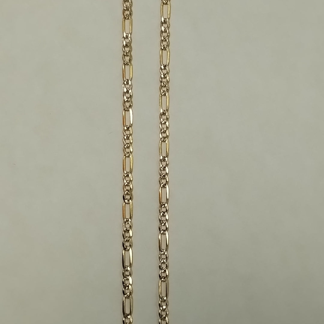 CADENAS CARTIER 3*1 DIAMANTADA ORO 14K 3.2 (NUEVO)