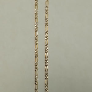 CADENAS CARTIER 3*1 DIAMANTADA ORO 14K 3.2 (NUEVO)