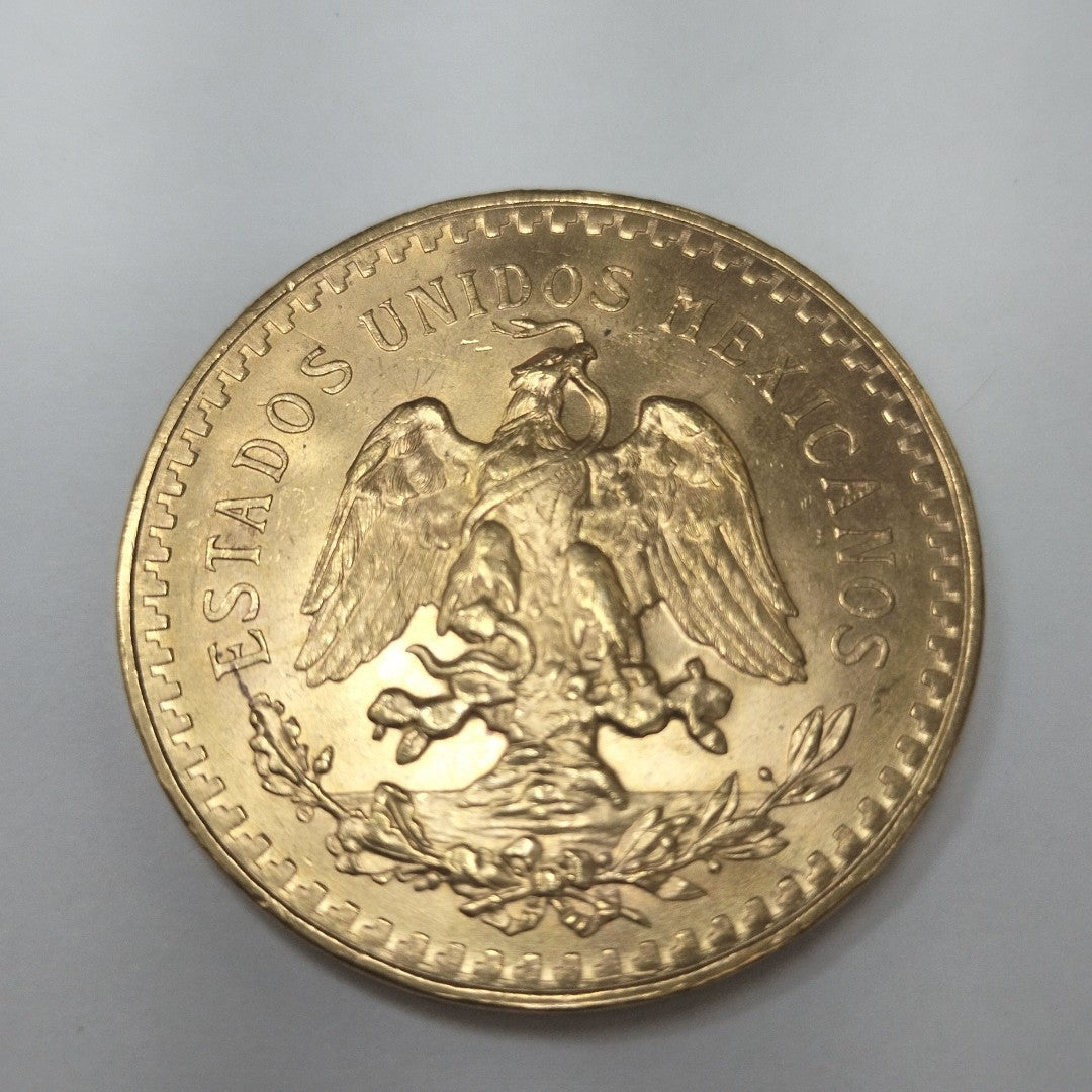 Moneda Centenario Cincuenta Pesos Oro Mexicano 21.6K