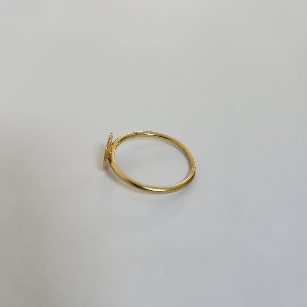 10182AND00070B954 FRD5 ANILLO CON CIRCULO PLANO EN MEDIO ORO 14K 1.6GRS (NUEVO)