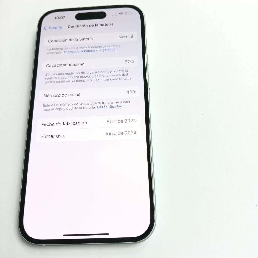 CELULAR APPLE IPHONE 15 A3089 (2023) 128 GB 6 GB RAM (SEMINUEVO)