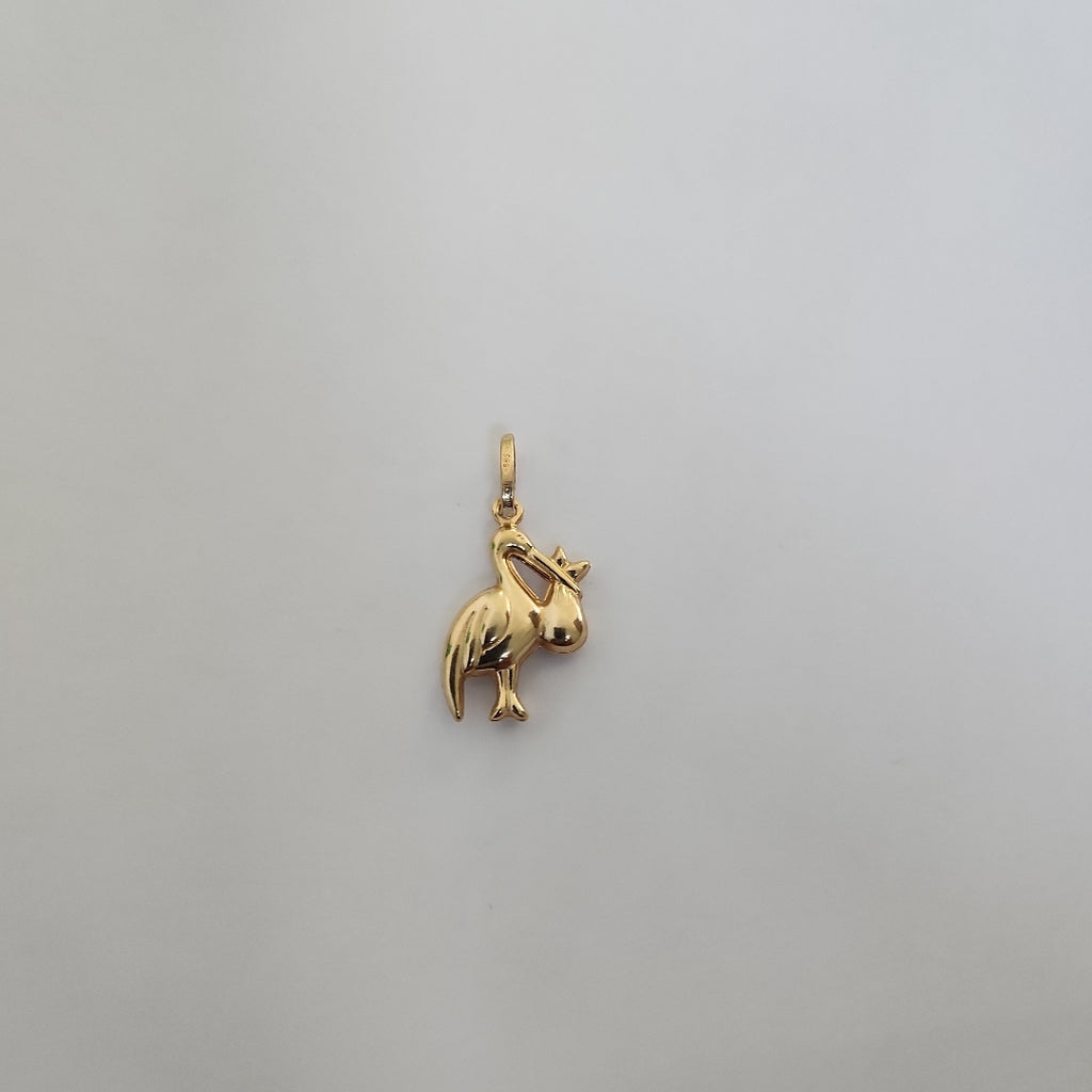 10132DIJ00000B410 FRD5 DIJE DE CIGÛEÑA O/A ORO 14K 1.2GRS (NUEVO)