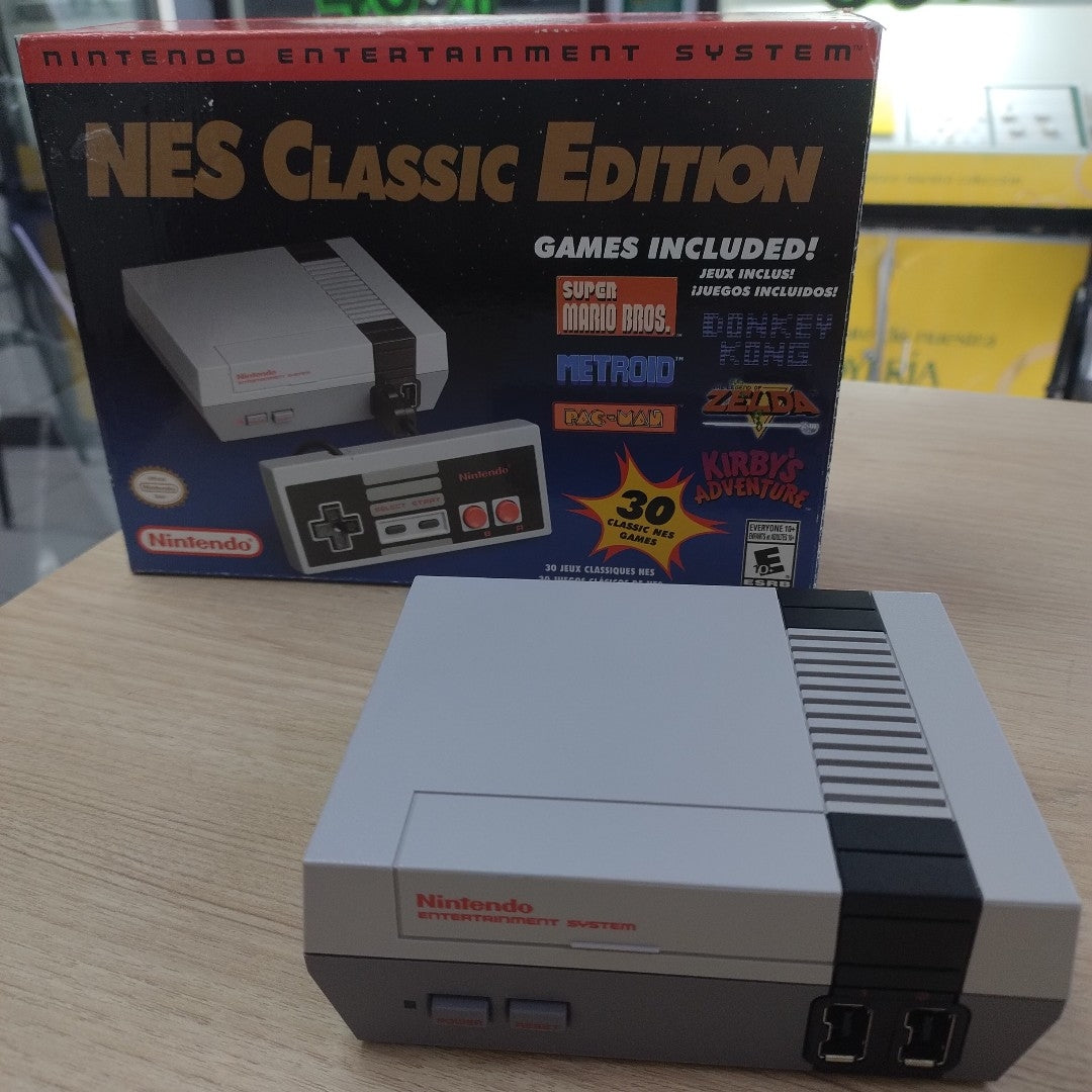 CONSOLA DE VIDEOJUEGO NINTENDO SUPER NES CLASSIC EDITION 21 JUEGOS PRECARGADOS (SEMINUEVO)