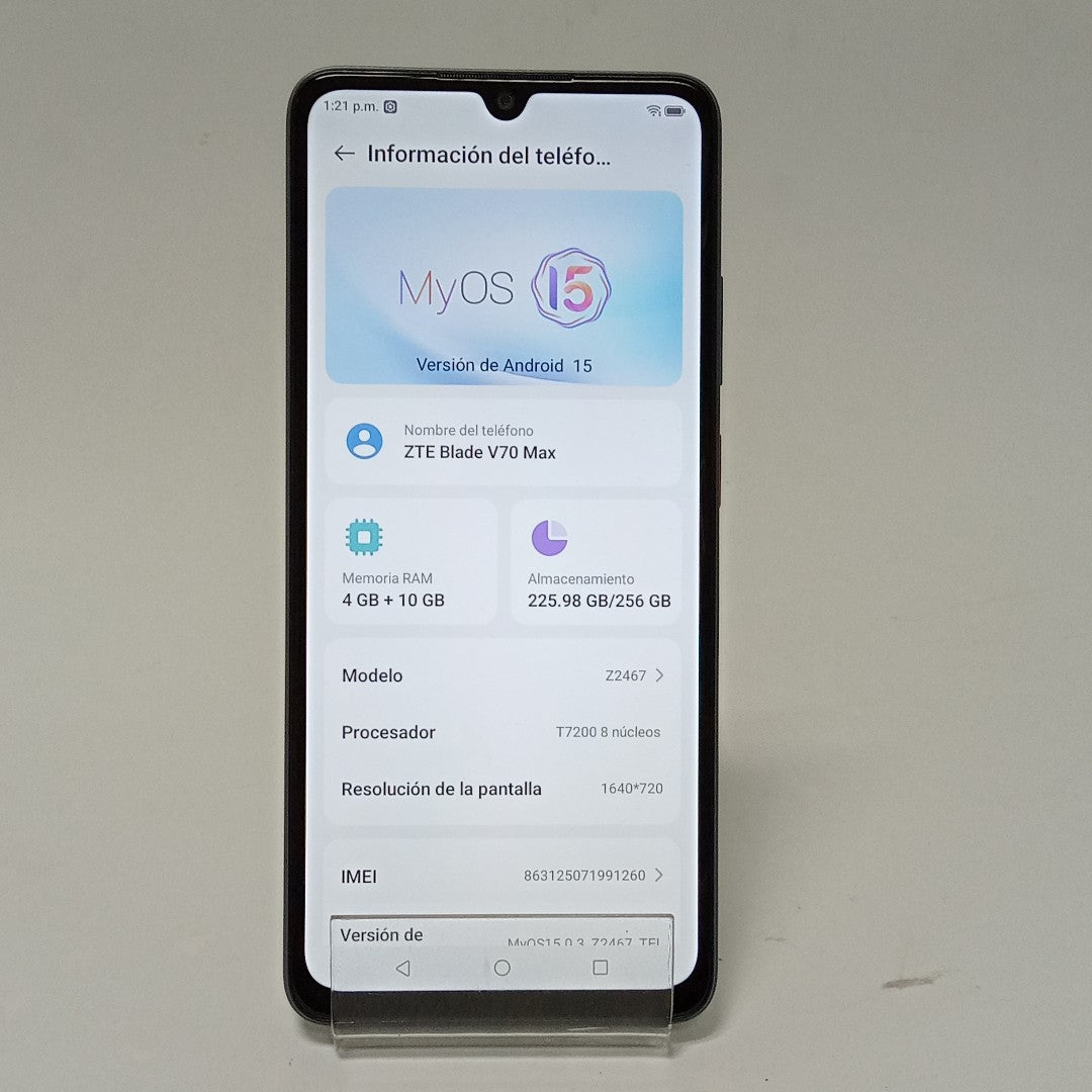CELULAR ZTE BLADE V70 MAX Z2467 (2025) 256 GB 4 GB RAM (SEMINUEVO)