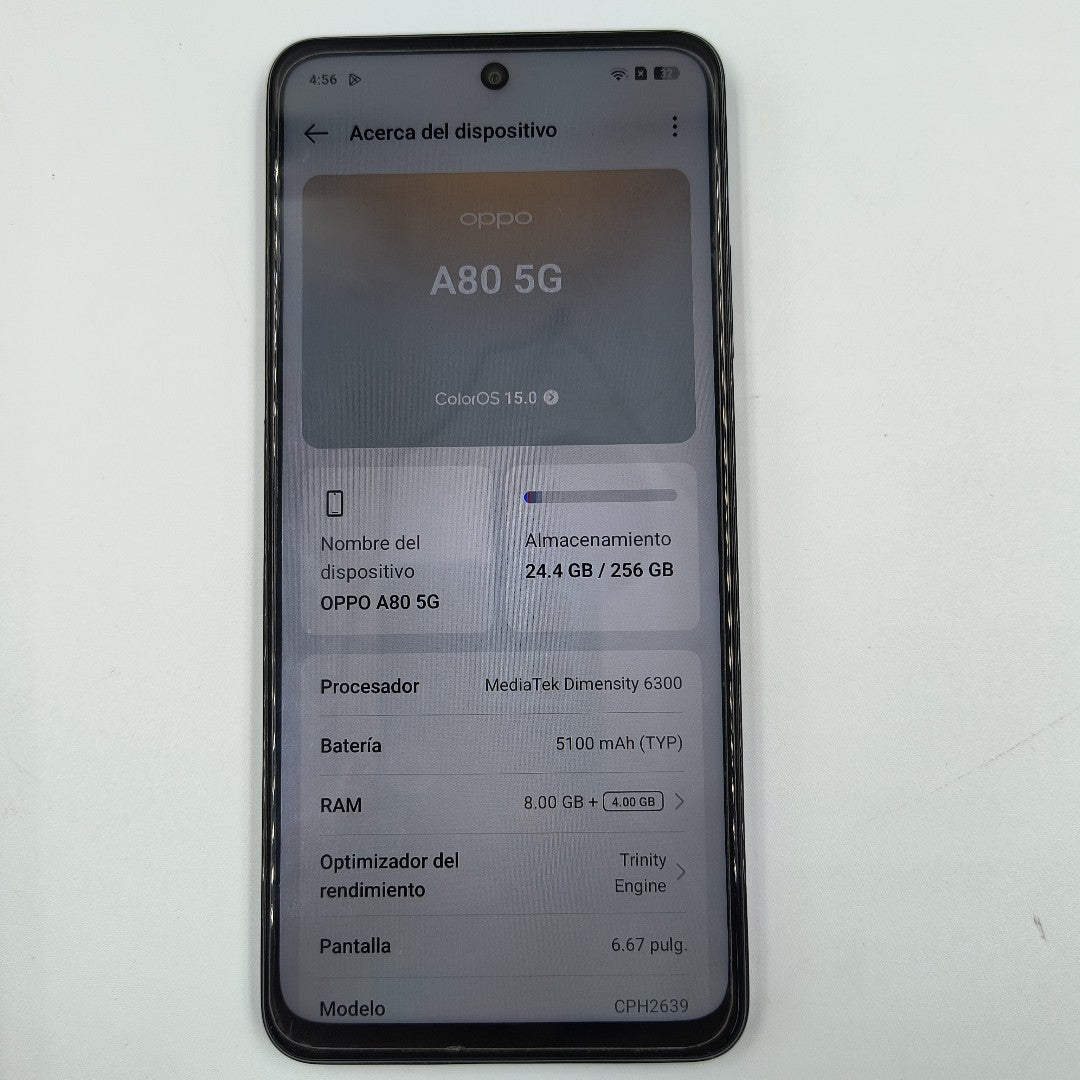 CELULAR OPPO  A80 5G CPH2639 (2024) 256 GB 8 GB RAM (SEMINUEVO)