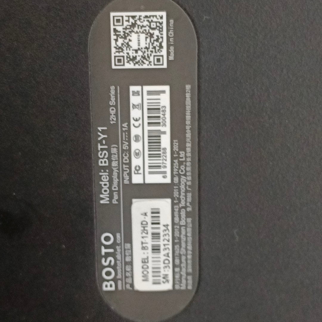 TABLETA BOSTO 12HD SERIES BT-12HD DIGITAL USB-C (SEMINUEVO)