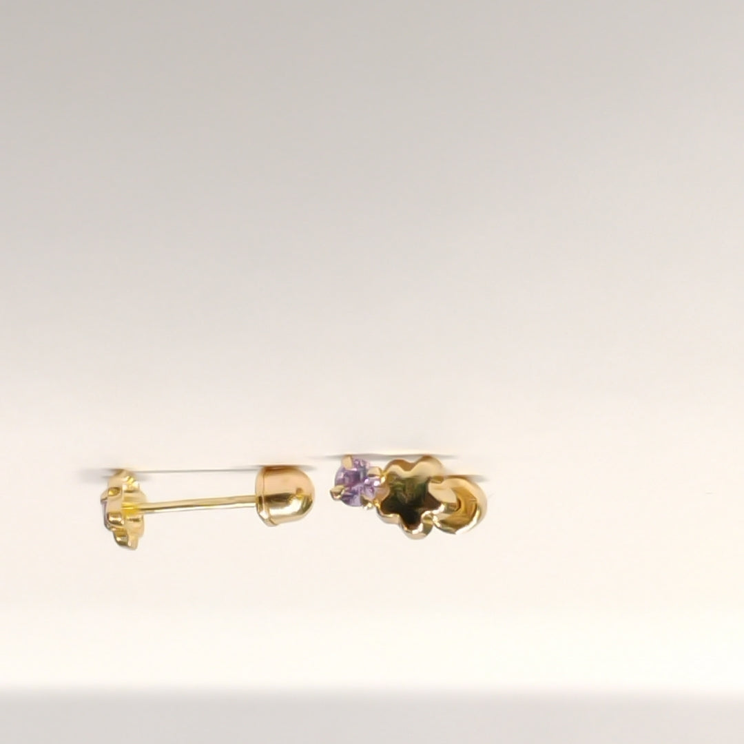 BROQUELES ORO 14K 1 (NUEVO)