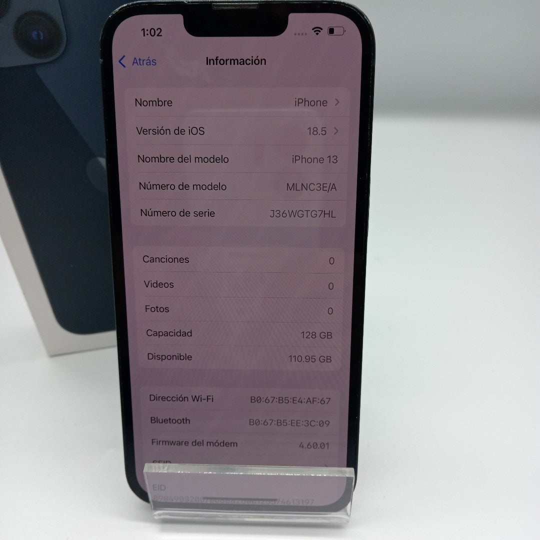 CELULAR APPLE IPHONE 13 A2631 128 GB 4 GB RAM (SEMINUEVO)