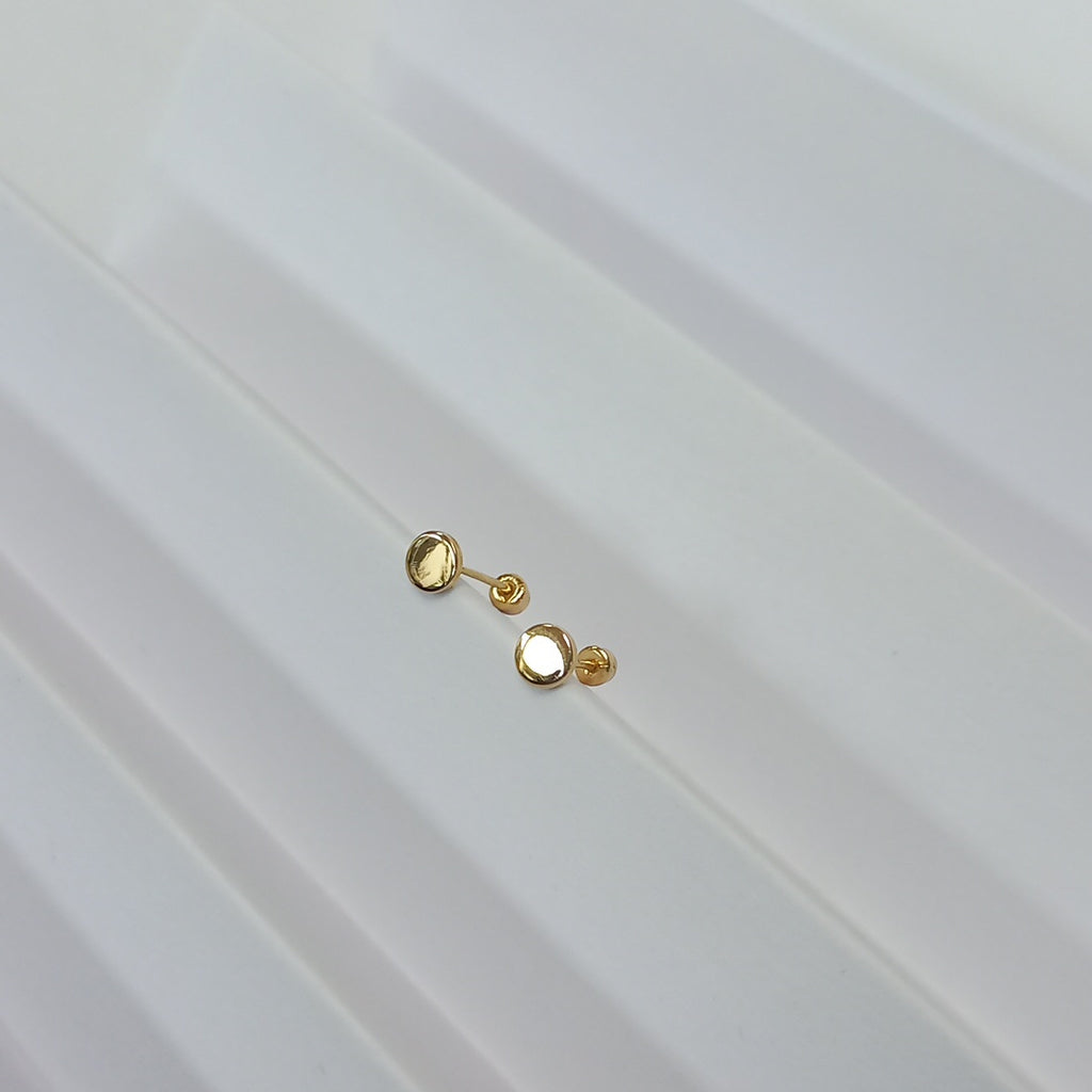 BROQUELES ORO 14K 1 (NUEVO)