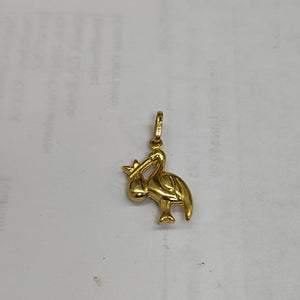 10212DIJ00000B449 FRD5 DIJE DE CIGÛEÑA O/A ORO 14K 1.2GRS (NUEVO)