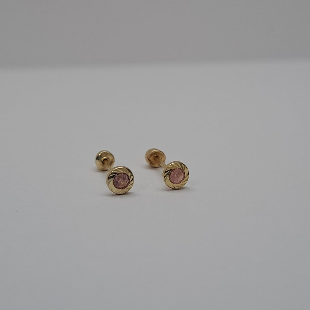 BROQUELES ORO 14K 1 (NUEVO)