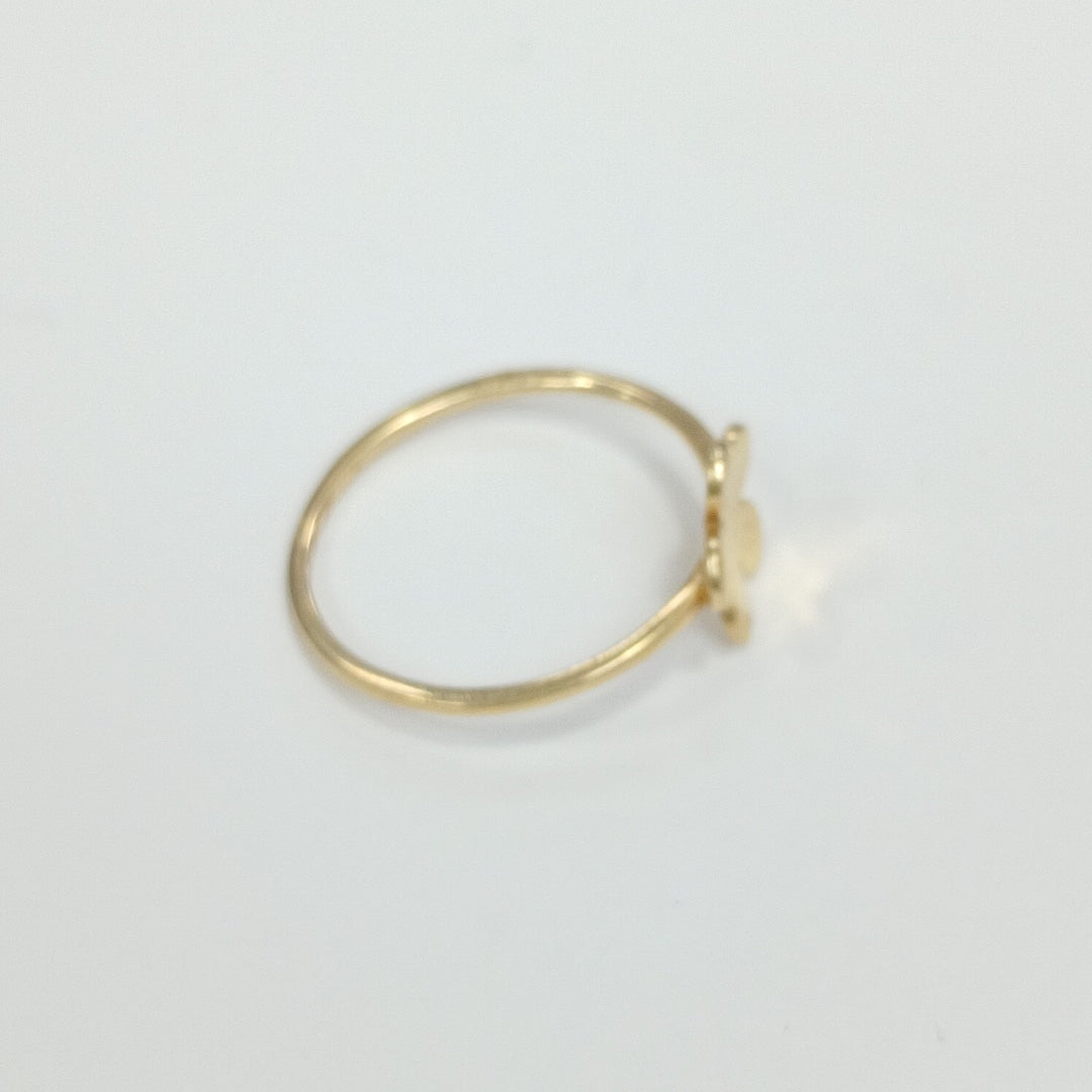 10340AND00065B2717 FRD11A ANILLO DE FLOR ORO 14K 1.3GRS (NUEVO)