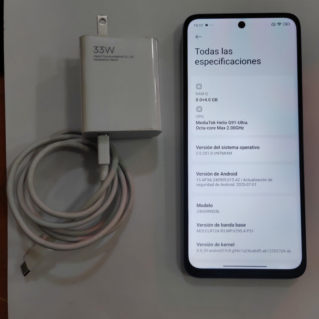 CELULAR XIAOMI REDMI 13 24049RN28L (2024) 256 GB 8 GB RAM